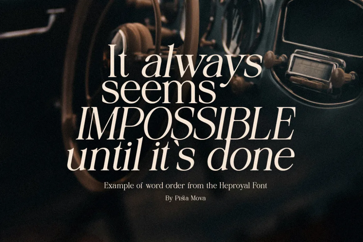Heproyal | Luxury Font