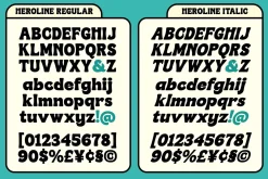 Heroline - Retro Font