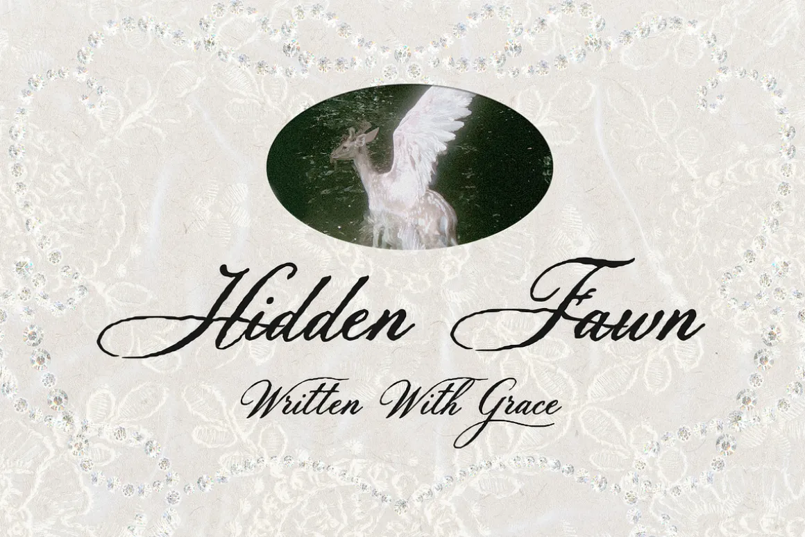 Hidden Fawn: Calligraphy Script Font
