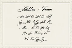 Hidden Fawn: Calligraphy Script Font