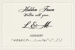 Hidden Fawn: Calligraphy Script Font