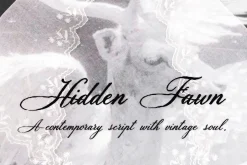 Hidden Fawn: Calligraphy Script Font