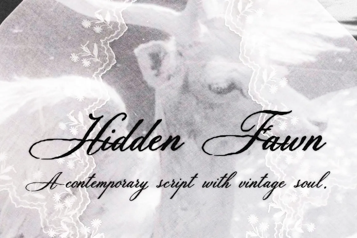 Hidden Fawn: Calligraphy Script Font