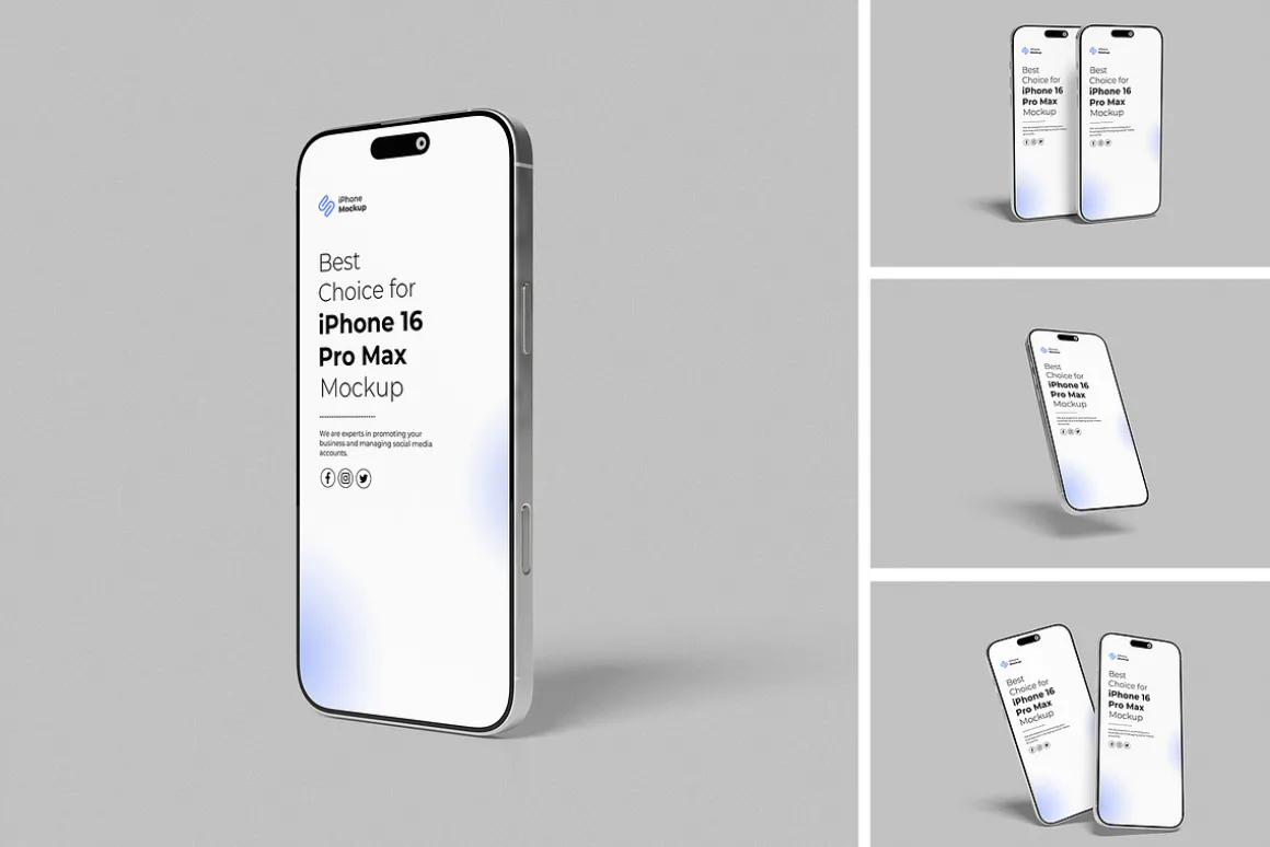High Qualit iPhone 16 Pro Max Mockup