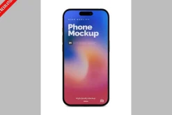 High Angle Cell Phone Mockup