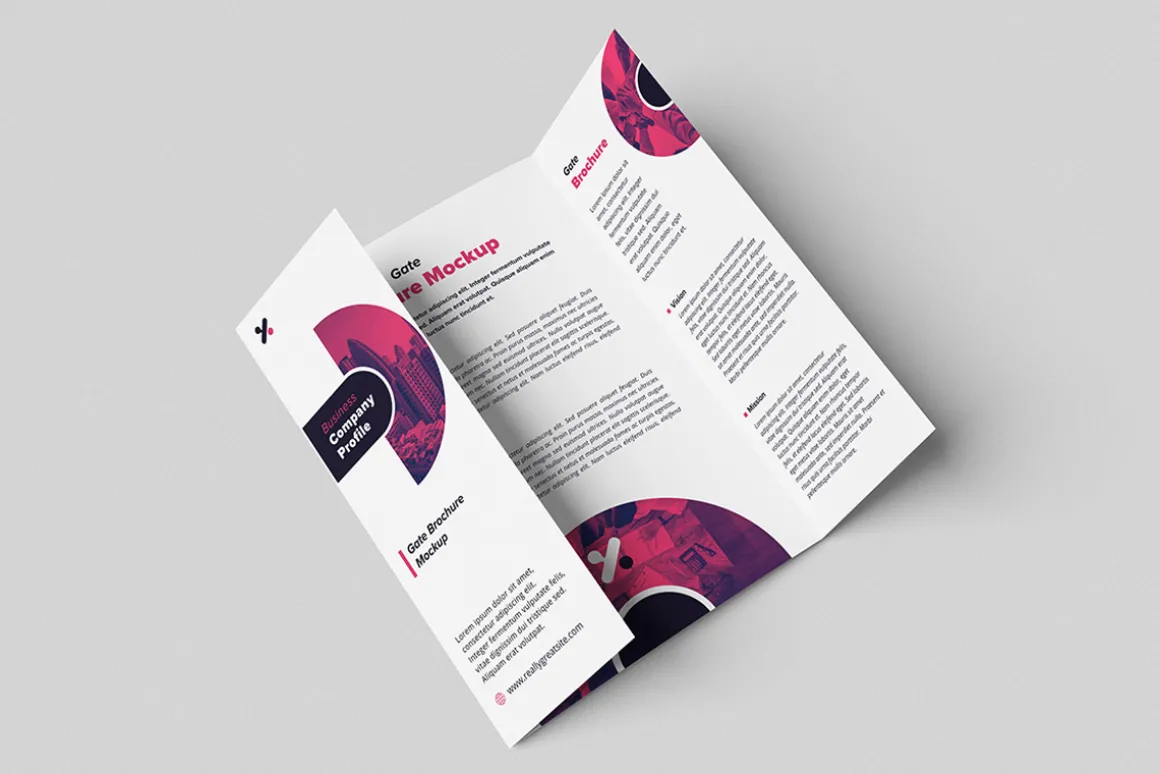 High Quality Gate Brochure Mockup