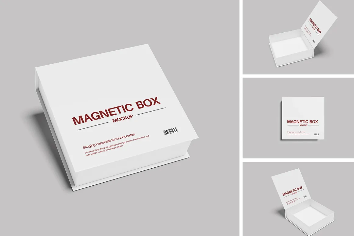High Quality Magnetic Box Mockup
