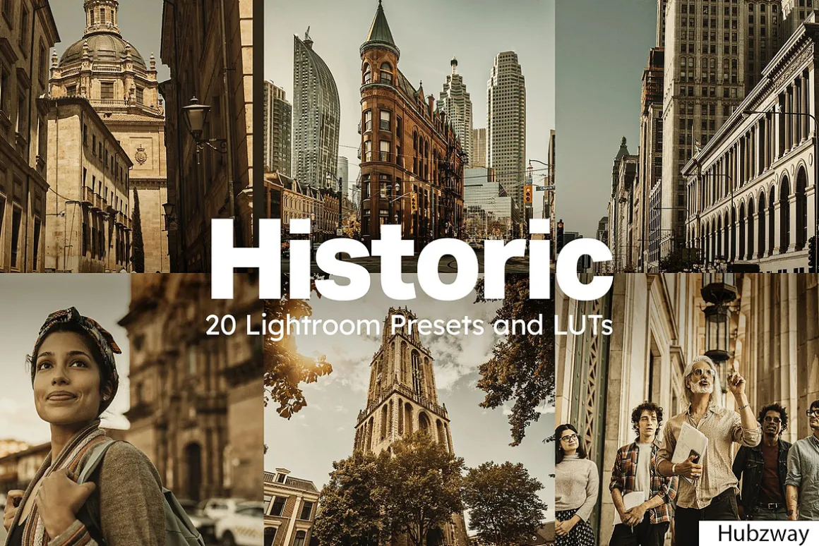 20 Historic Lightroom Presets & LUTs