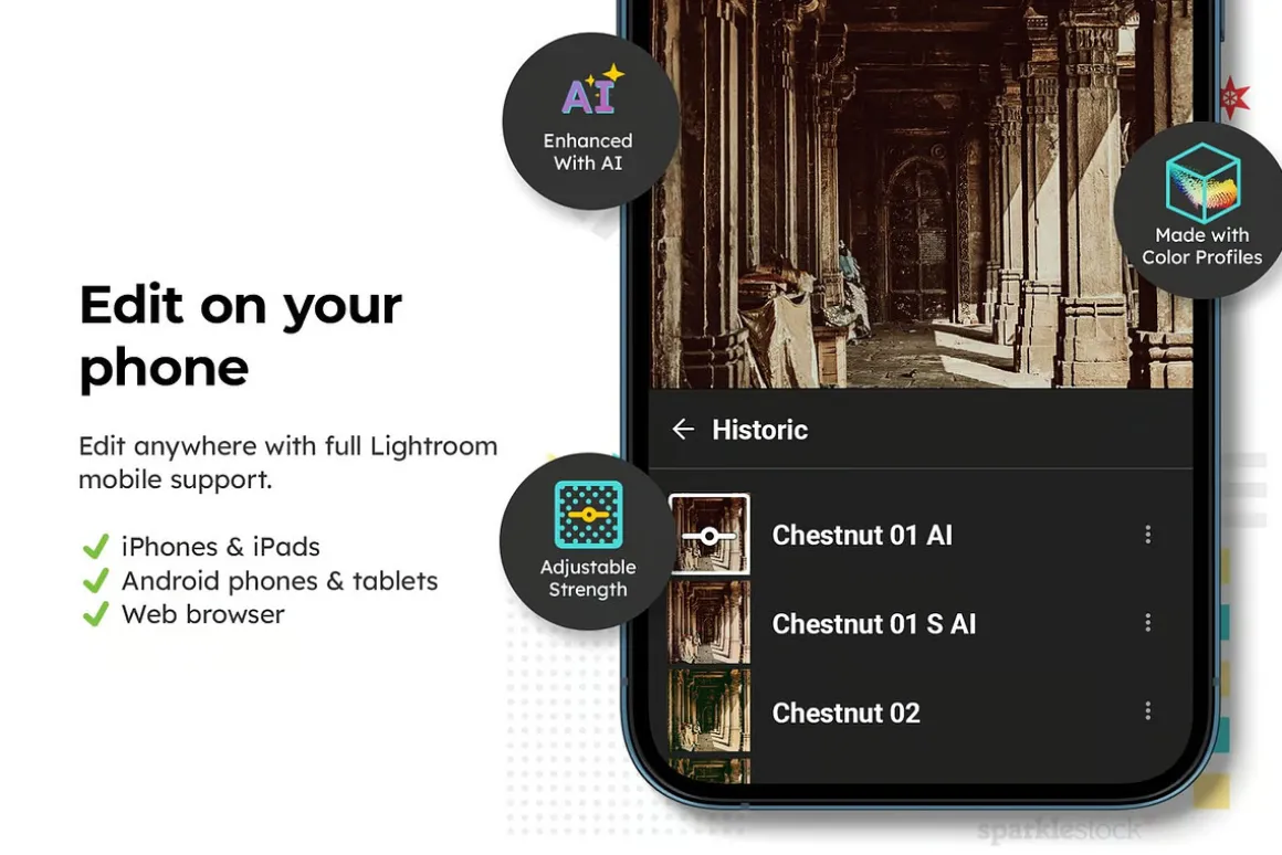 20 Historic Lightroom Presets & LUTs
