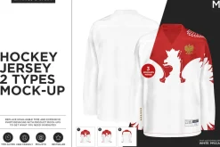 Hockey Jersey 2 Types Mock-up