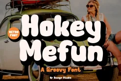 Hokey Mefun - Groovy Font
