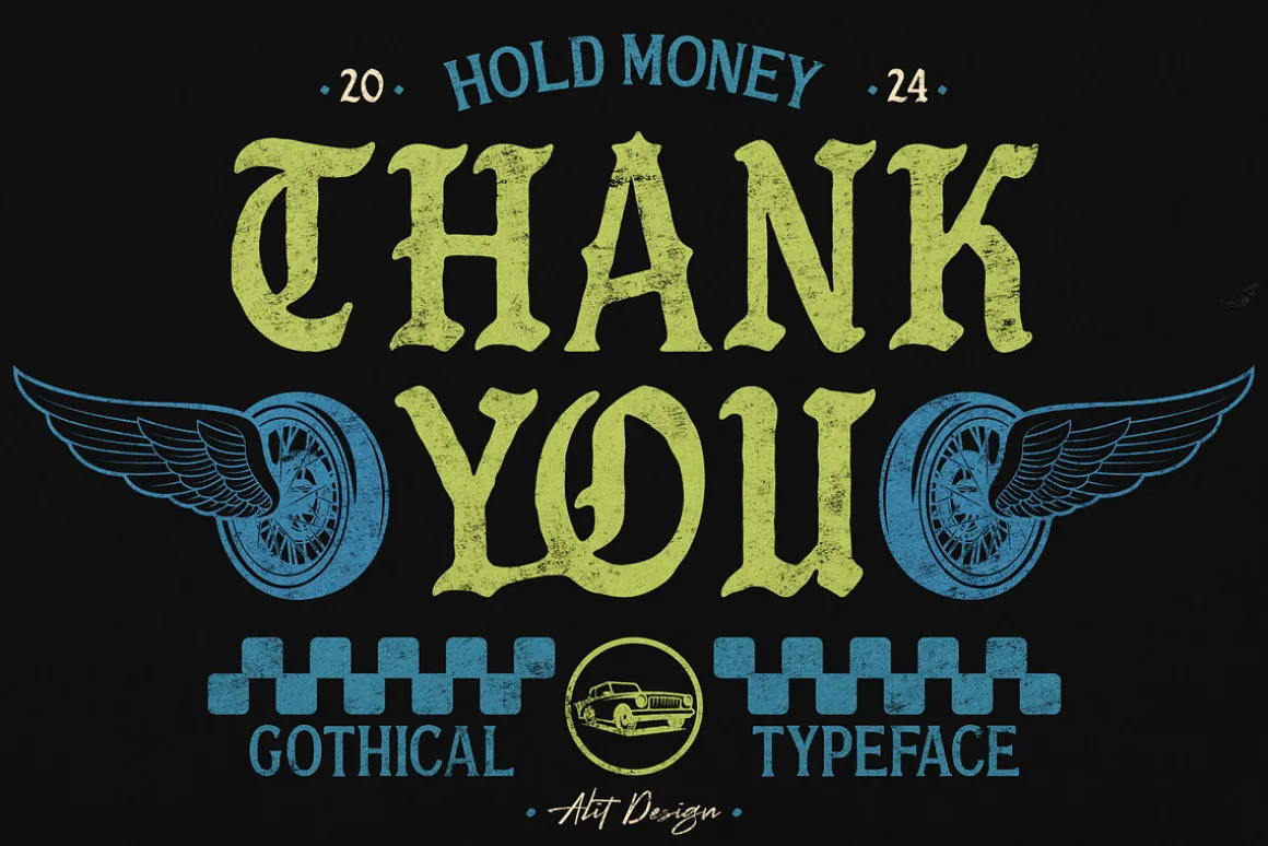 Hold Money Blackletter Typeface