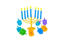 Holiday Candle Icons Set