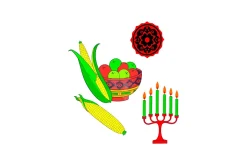 Holiday Candle Icons Set