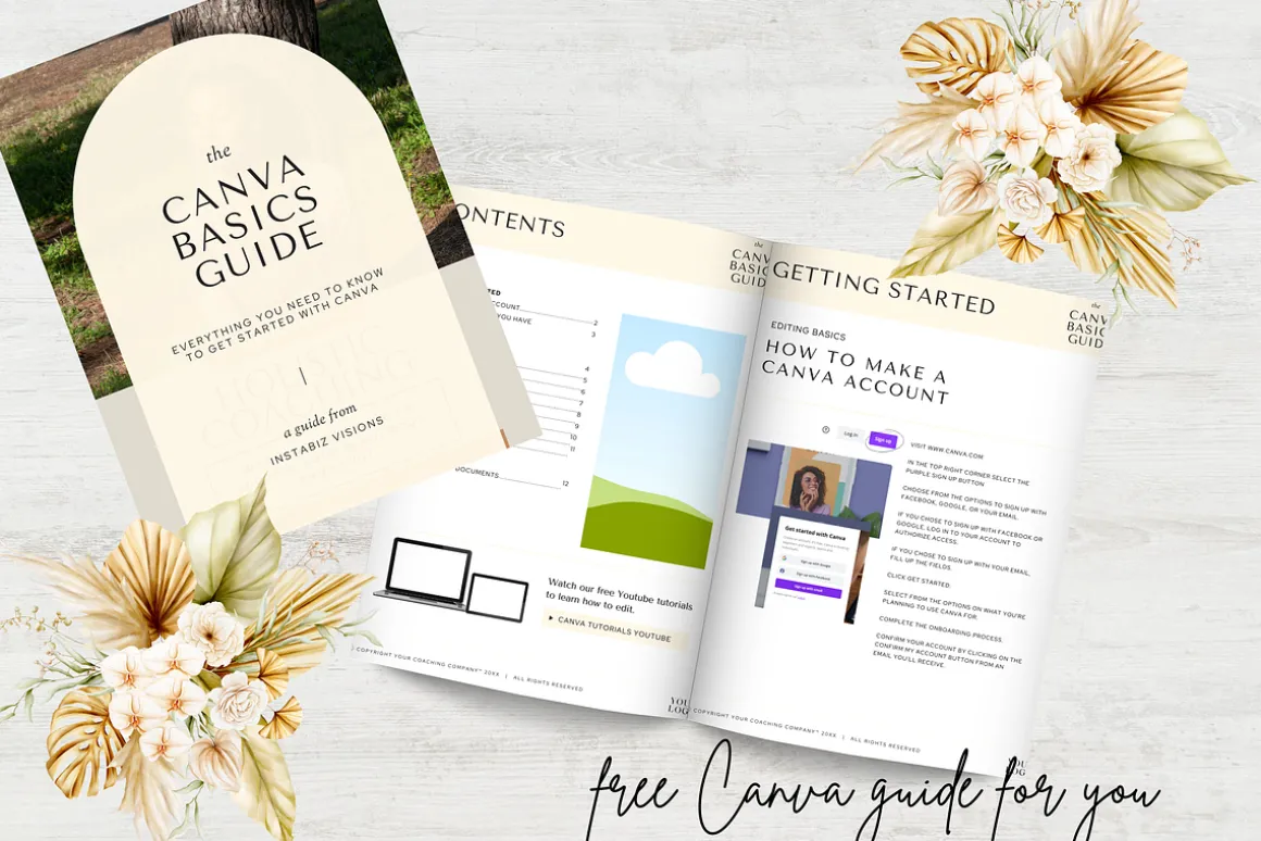 HOLISTIC COACHING WORKBOOK CANVA