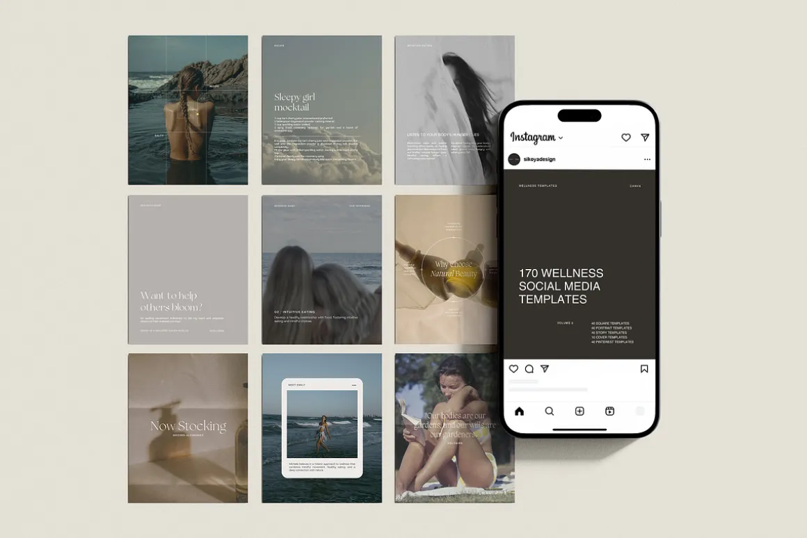 170 Holistic Social Media Templates
