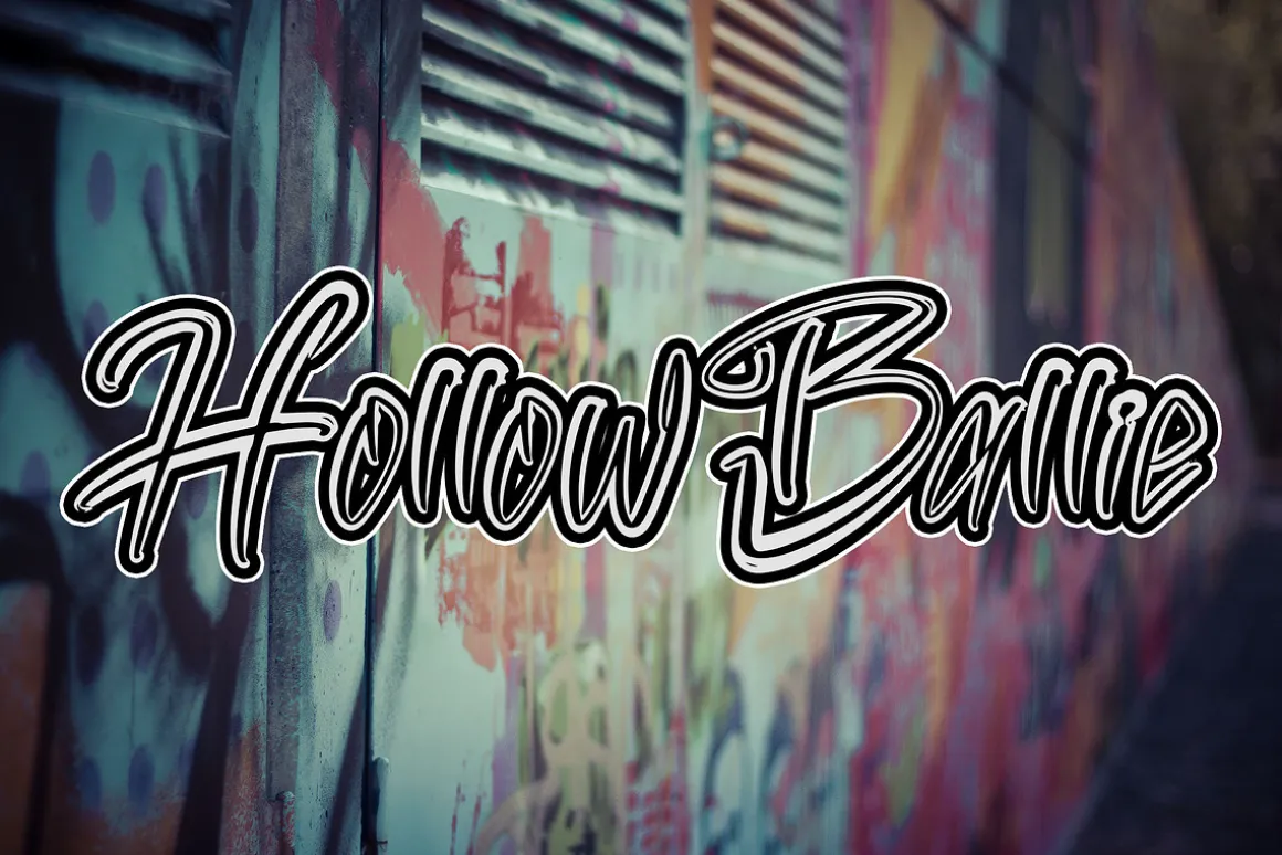 Hollow Ballie - Graffiti Font