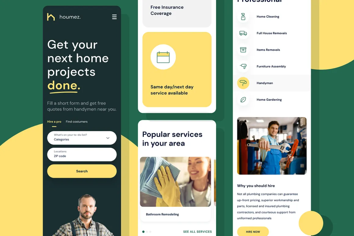 Home Repair Website Homepage