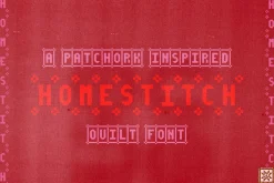 HomeStitch Hand Crafted Font