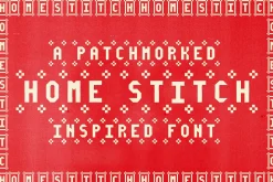 HomeStitch Hand Crafted Font