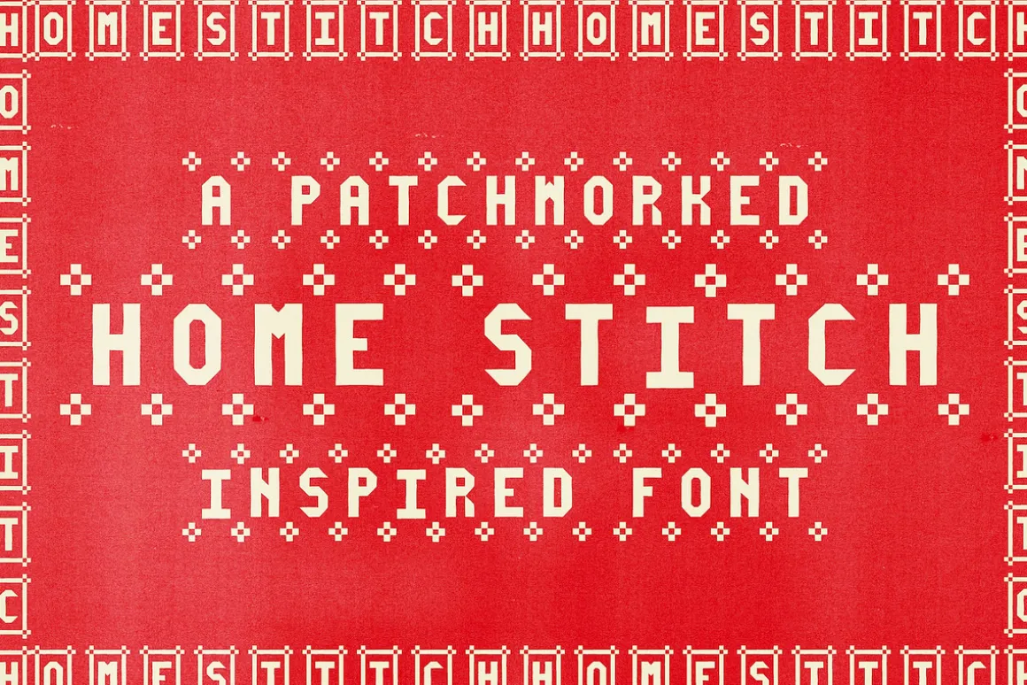 HomeStitch Hand Crafted Font