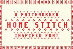HomeStitch Hand Crafted Font