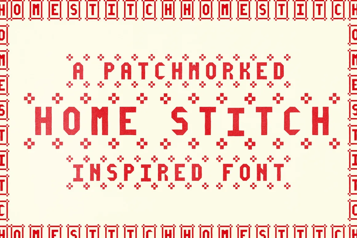 HomeStitch Hand Crafted Font