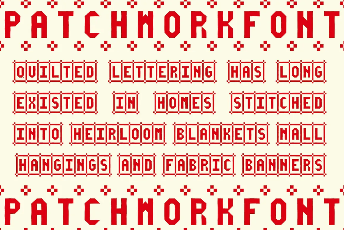 HomeStitch Hand Crafted Font