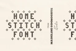 HomeStitch Hand Crafted Font