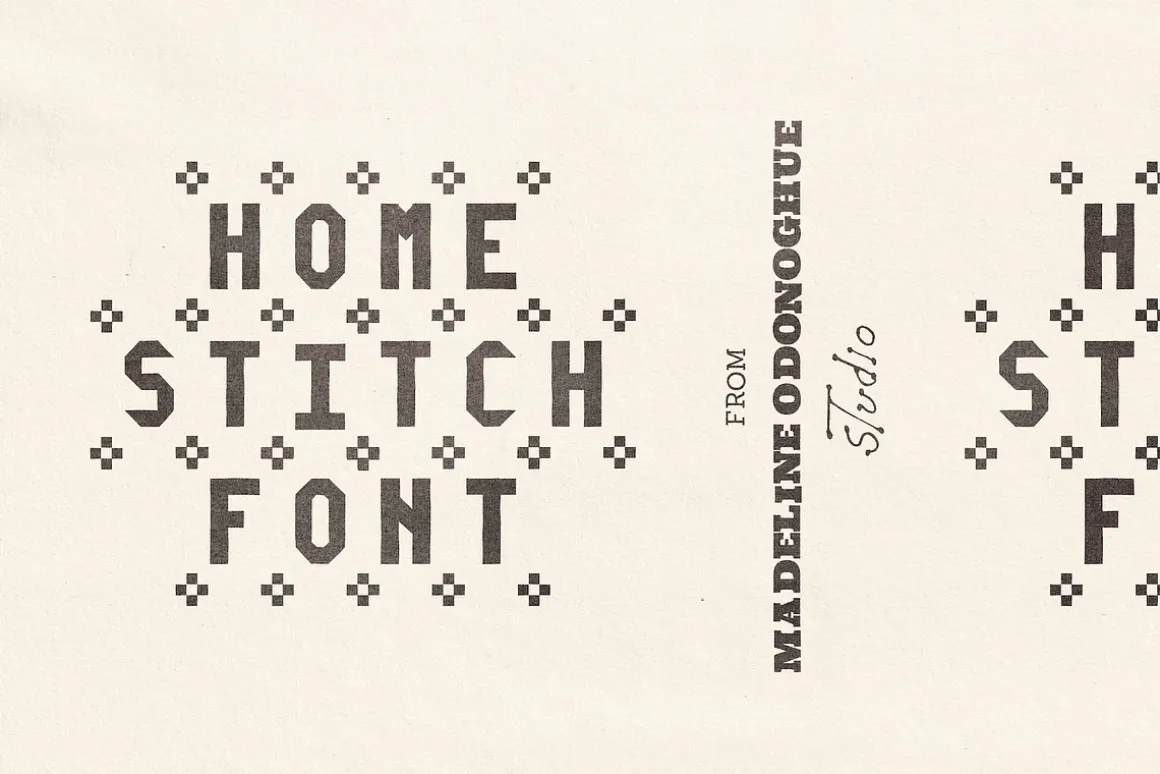 HomeStitch Hand Crafted Font
