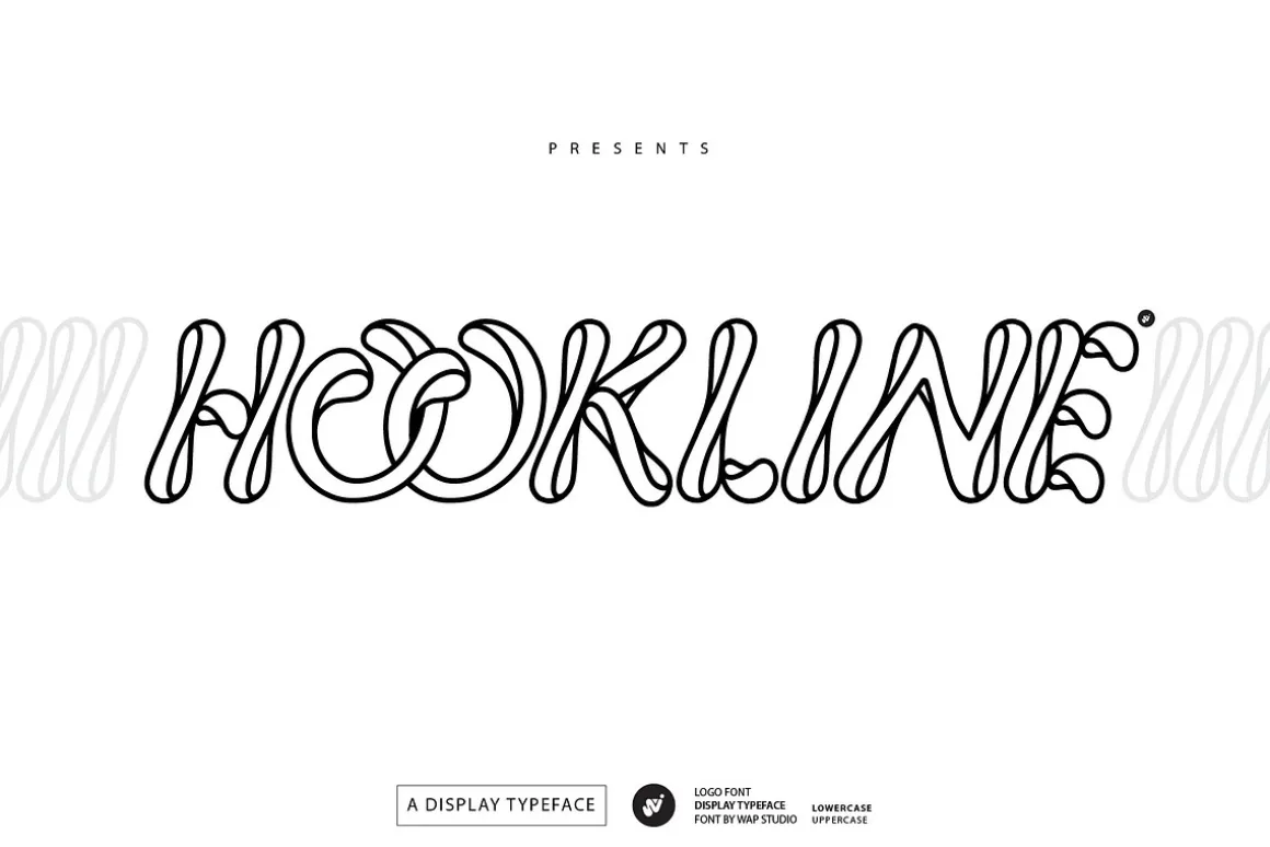 HOOKLINE Monogram rounded logo font