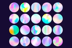 20 horizontal holographic background
