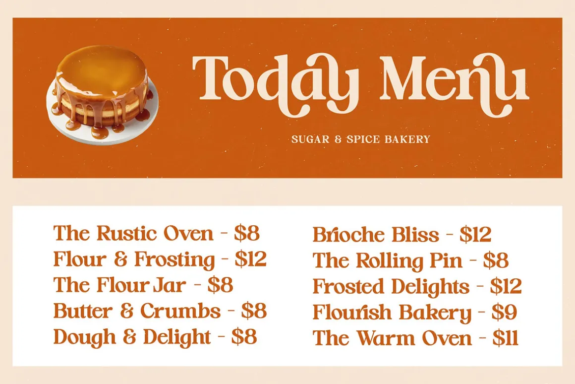 Hot Caramel Bold Serif Display