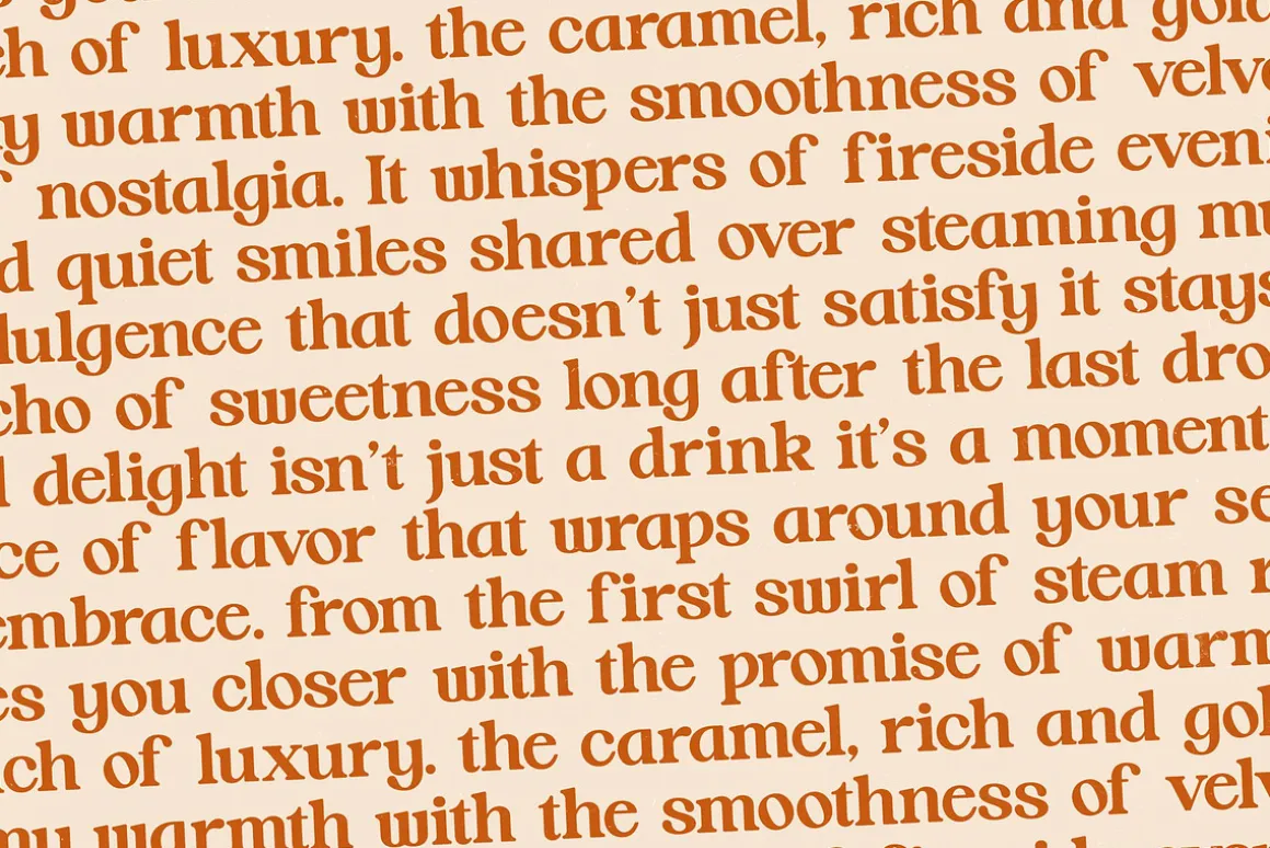 Hot Caramel Bold Serif Display