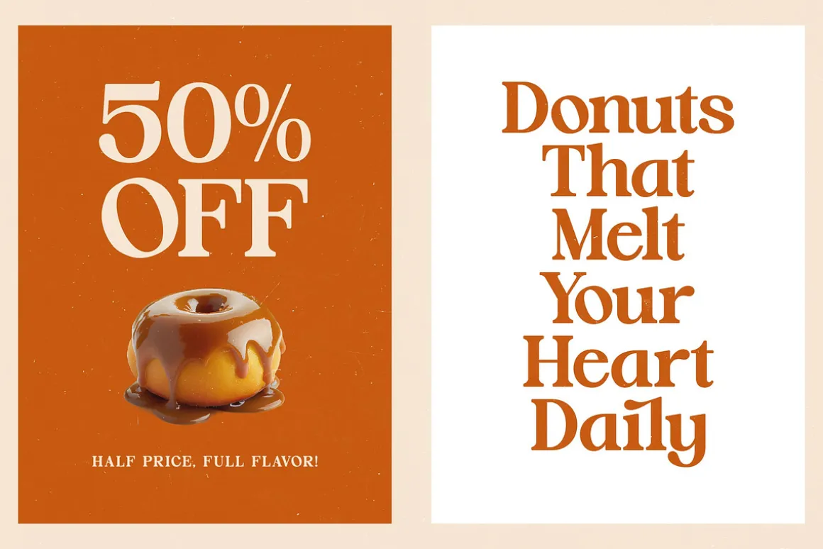 Hot Caramel Bold Serif Display