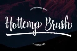 Hottemp Brush - Font Duo