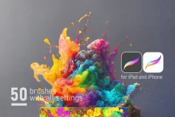 50 HQ SPLASHES Procreate brushes