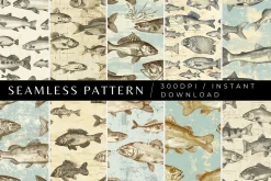 10 Hudson's Vintage Fish Patterns