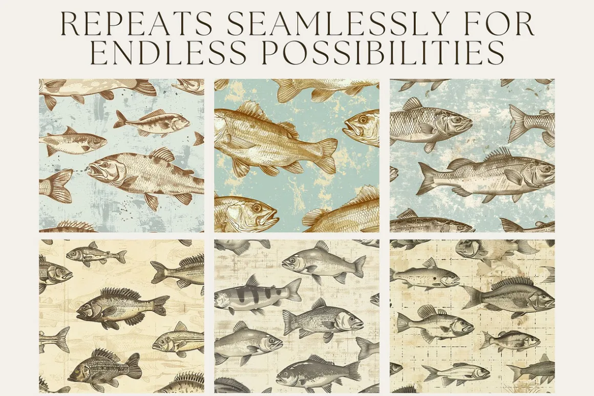 10 Hudson's Vintage Fish Patterns