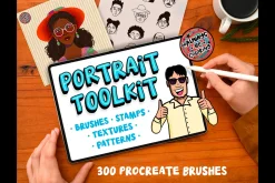 Huge Procreate Portrait Toolkit
