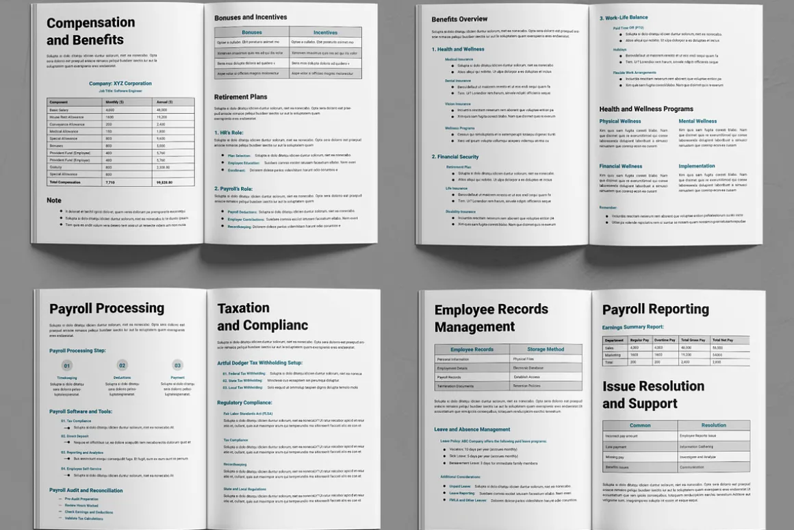 Human Resources Payroll Template