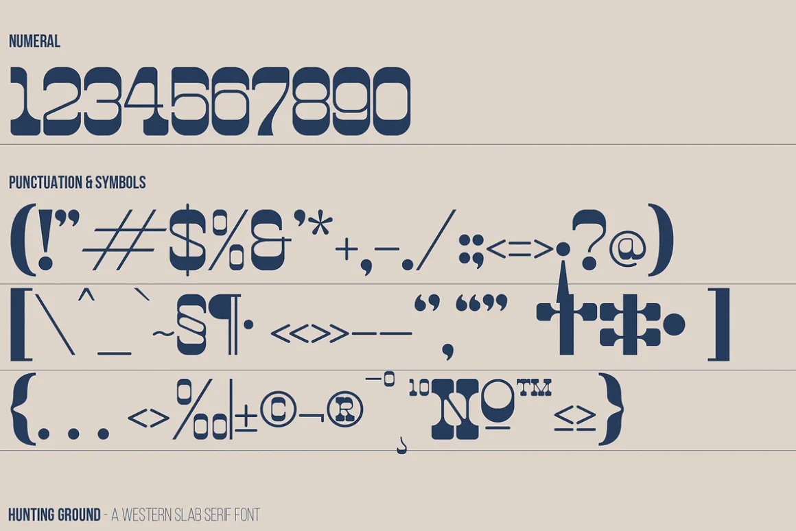 Hunting Ground | Western Slab Serif