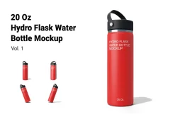 Hydro Flask Bottle Mockup Vol.1