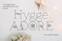 Hygge Adore - Christmas Serif Font