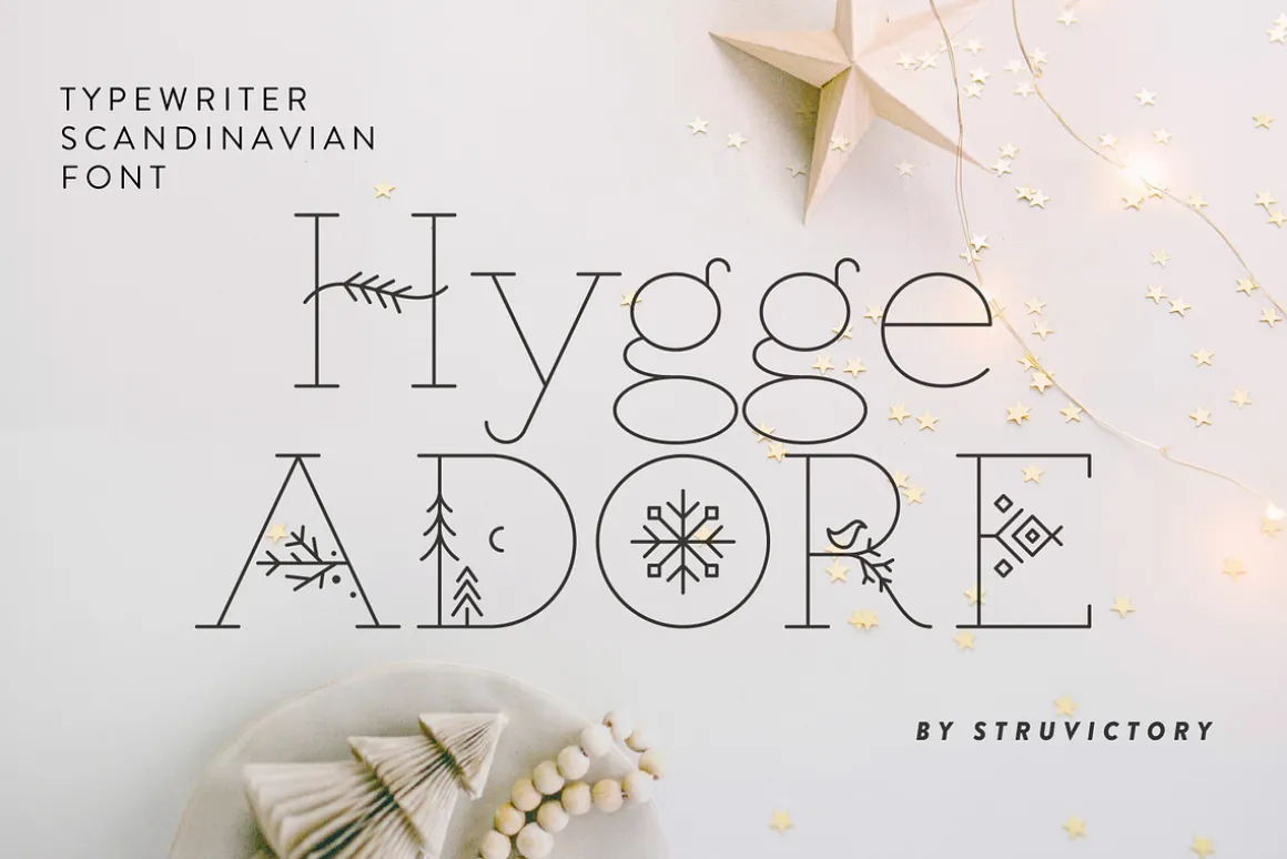 Hygge Adore - Christmas Serif Font