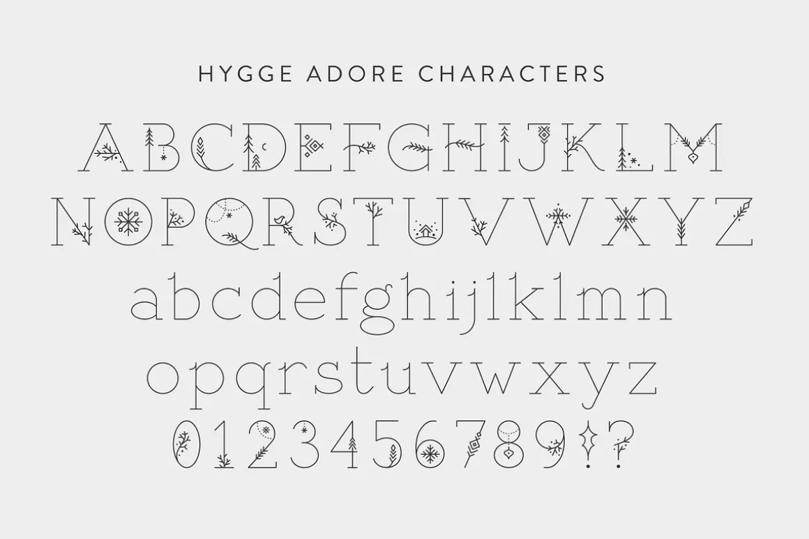Hygge Adore - Christmas Serif Font