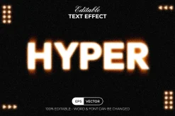 Hyper Text Effect Blurry Style