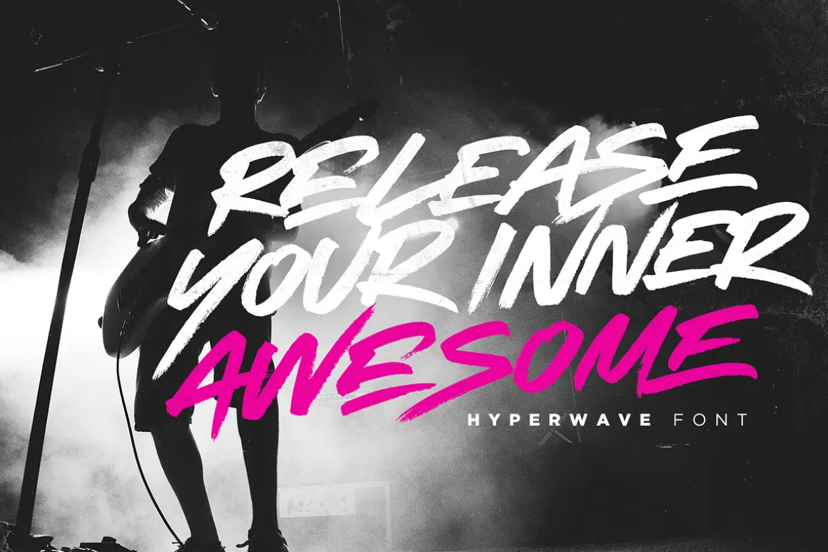 HYPERWAVE Marker Font