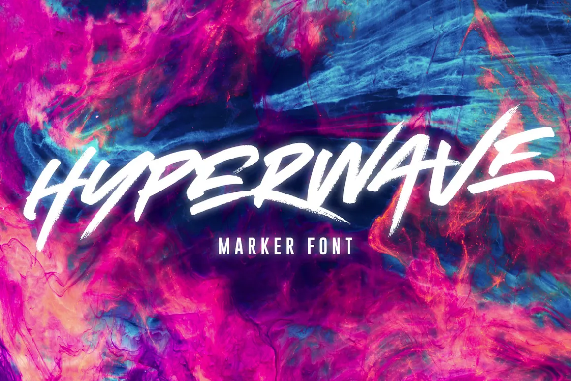 HYPERWAVE Marker Font