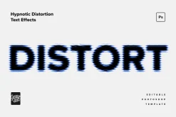 Hypnotic Distortion Text Effects